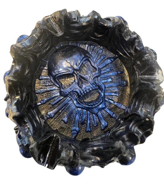 Epoxy Resin Skull Ashtray