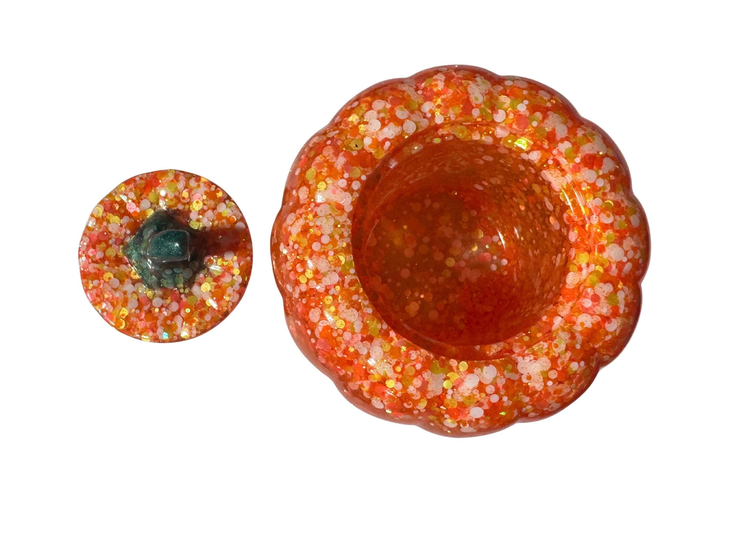 Epoxy Resin Container- Pumpkin Shape