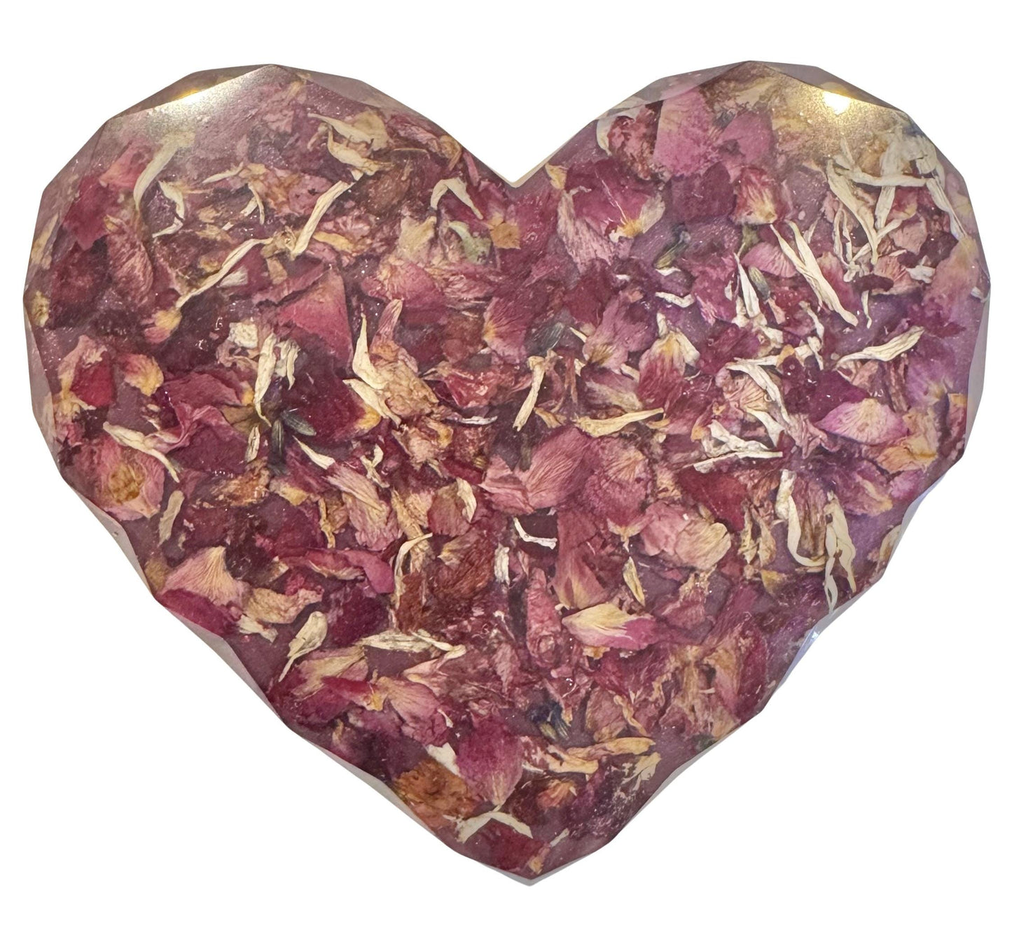 Epoxy Resin Coasters - Heart Shape - Set of 4