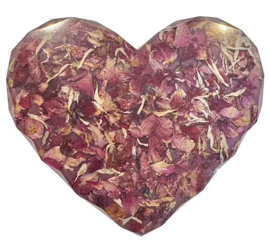 Epoxy Resin Coasters - Heart Shape - Set of 4