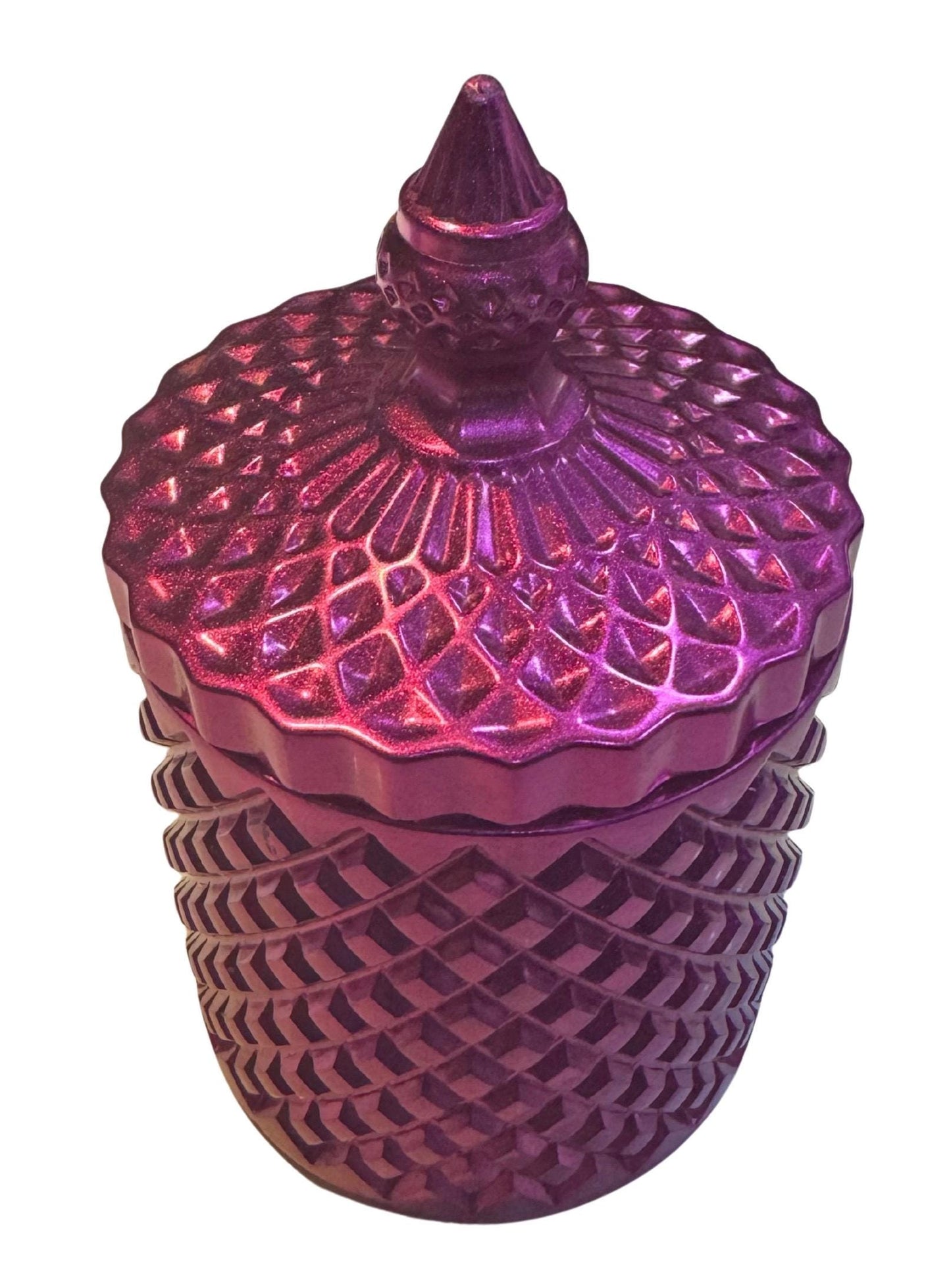 Epoxy Resin Container - Diamond Pattern
