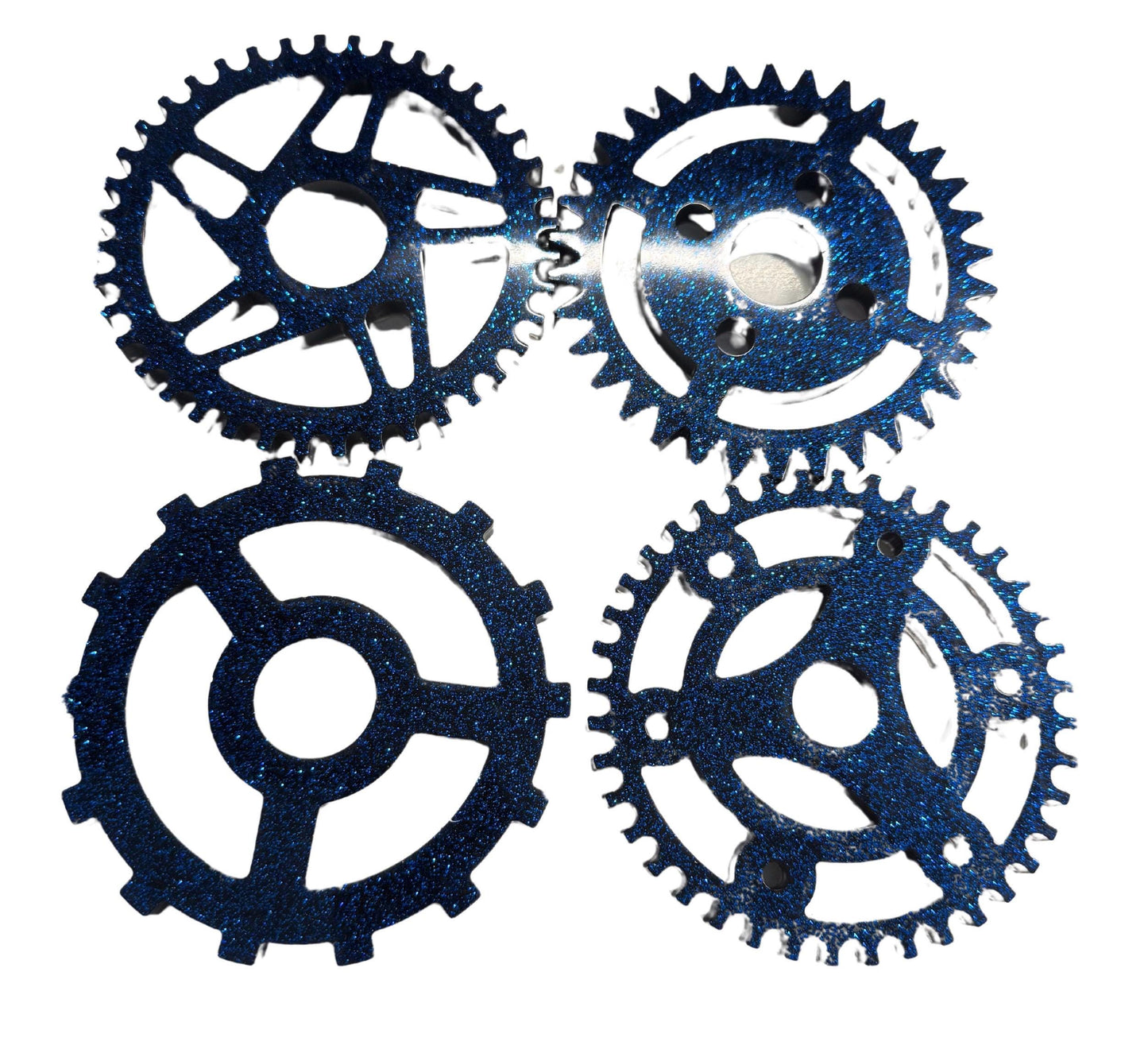Industrial Gear Coaster Set (Set of 4) | Steampunk-Inspired Decor | Mechanic Gift