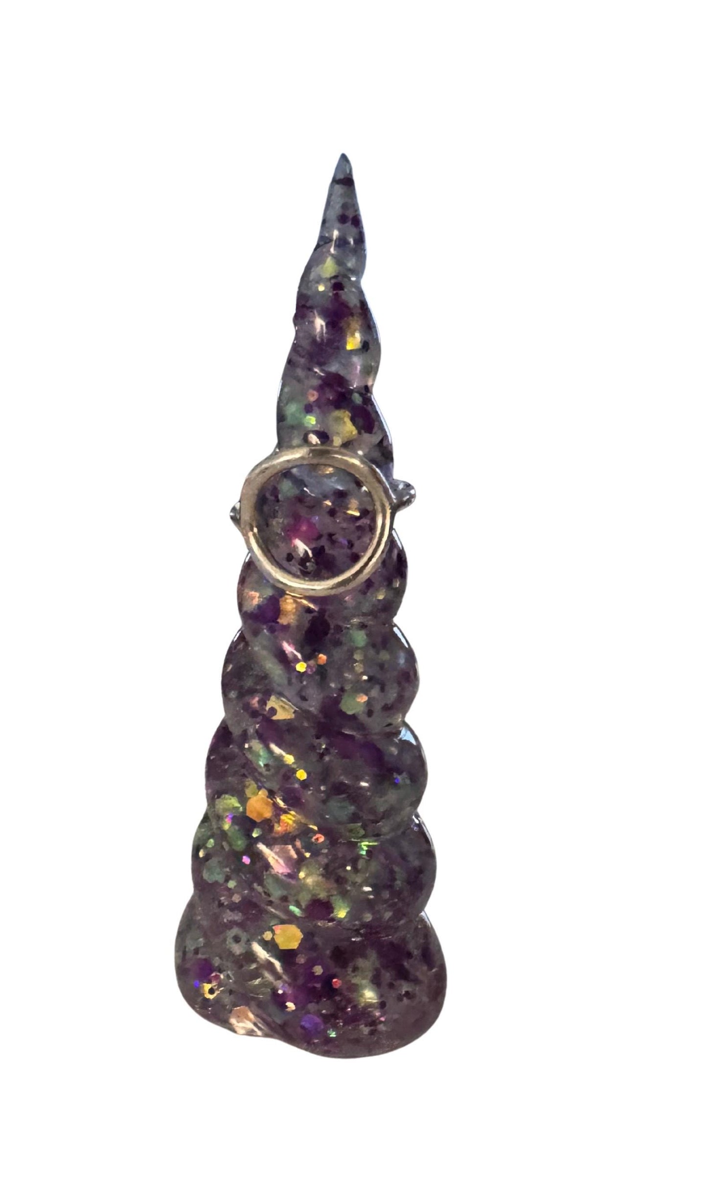 Epoxy Resin Ring Holder - Unicorn Horn