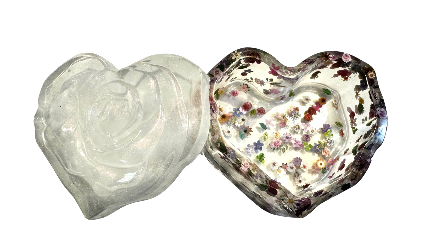 Epoxy Resin Container - Heart Shape