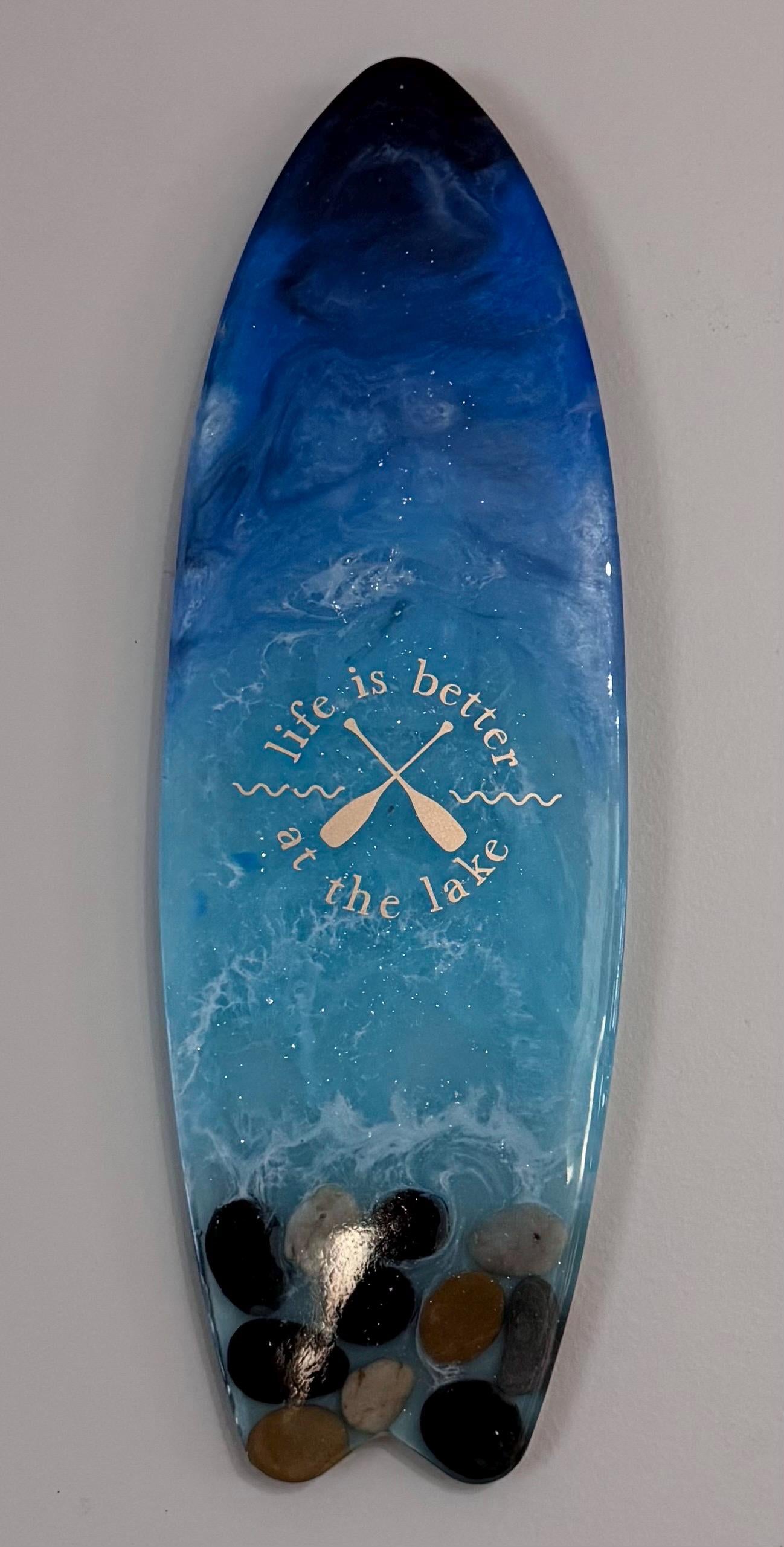 Epoxy Resin Charcuterie/ Display Board  - Surf Board