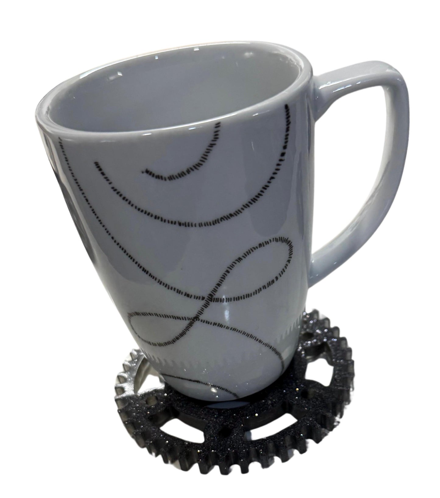 Industrial Gear Coaster Set (Set of 4) | Steampunk-Inspired Decor | Mechanic Gift