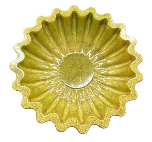 Epoxy Resin Trinket Bowl - Fluted Edge (S)