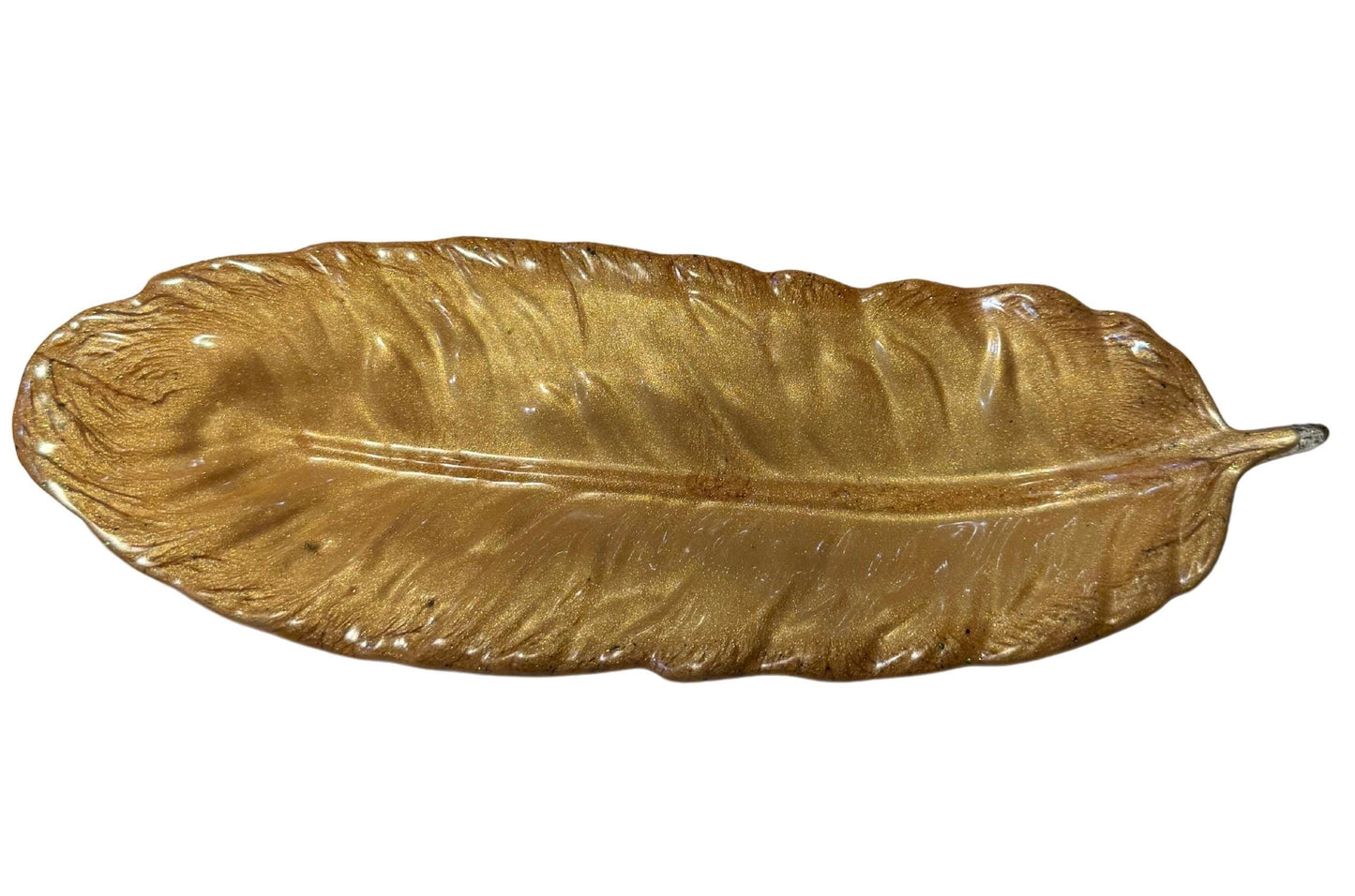 Epoxy Resin Tray -  Feather Shape