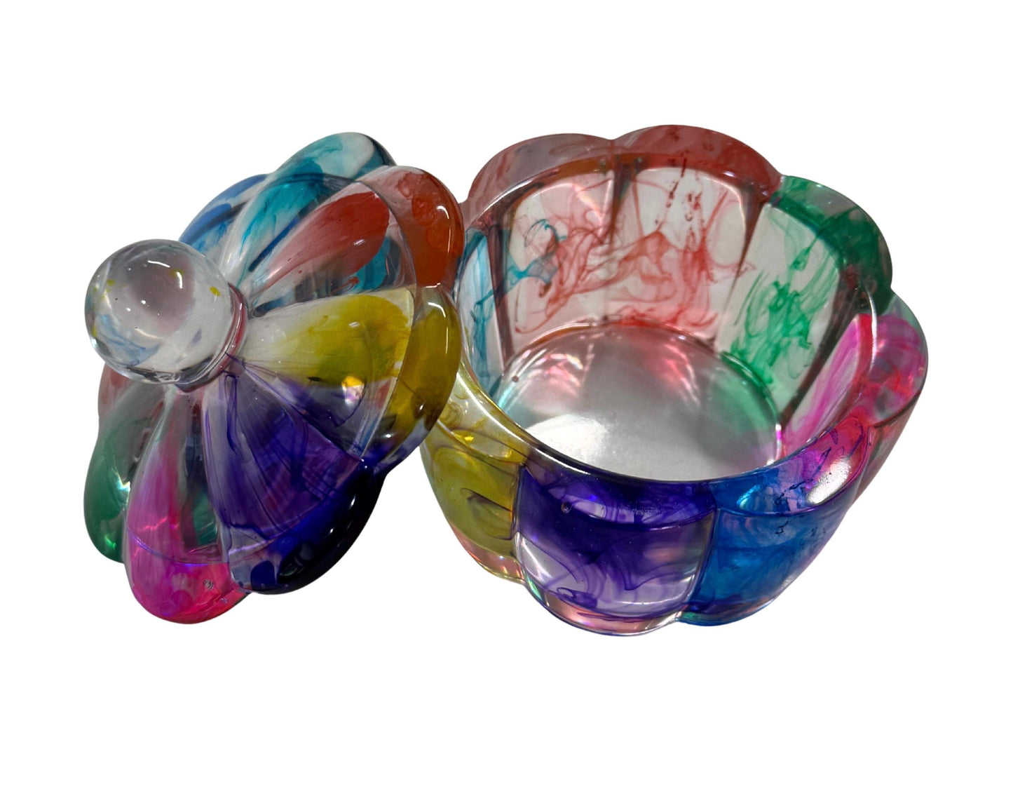 Epoxy Resin Container - Flower Shape