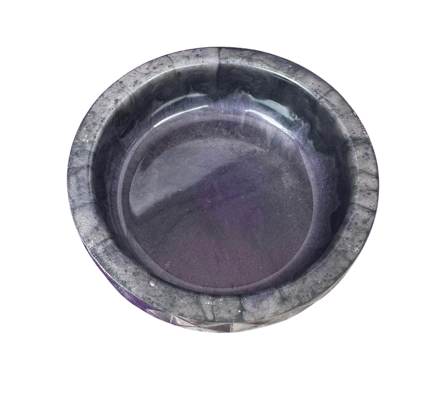 Epoxy Resin Bowl - Diamond Pattern