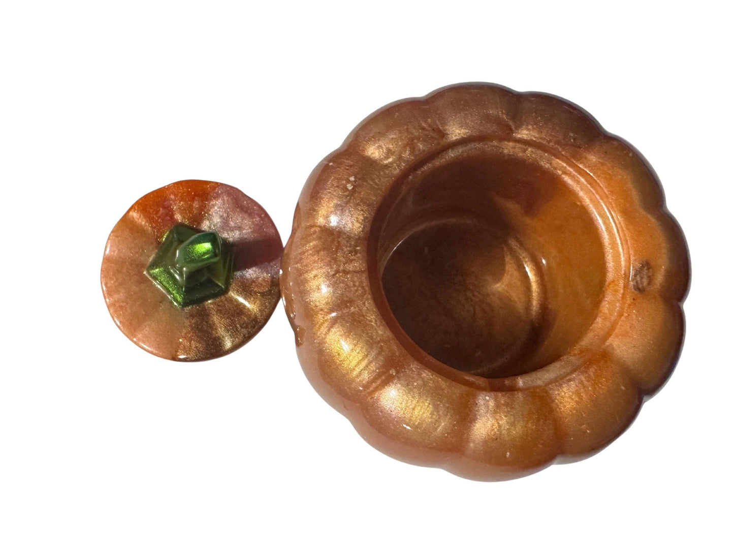 Epoxy Resin Container- Pumpkin Shape