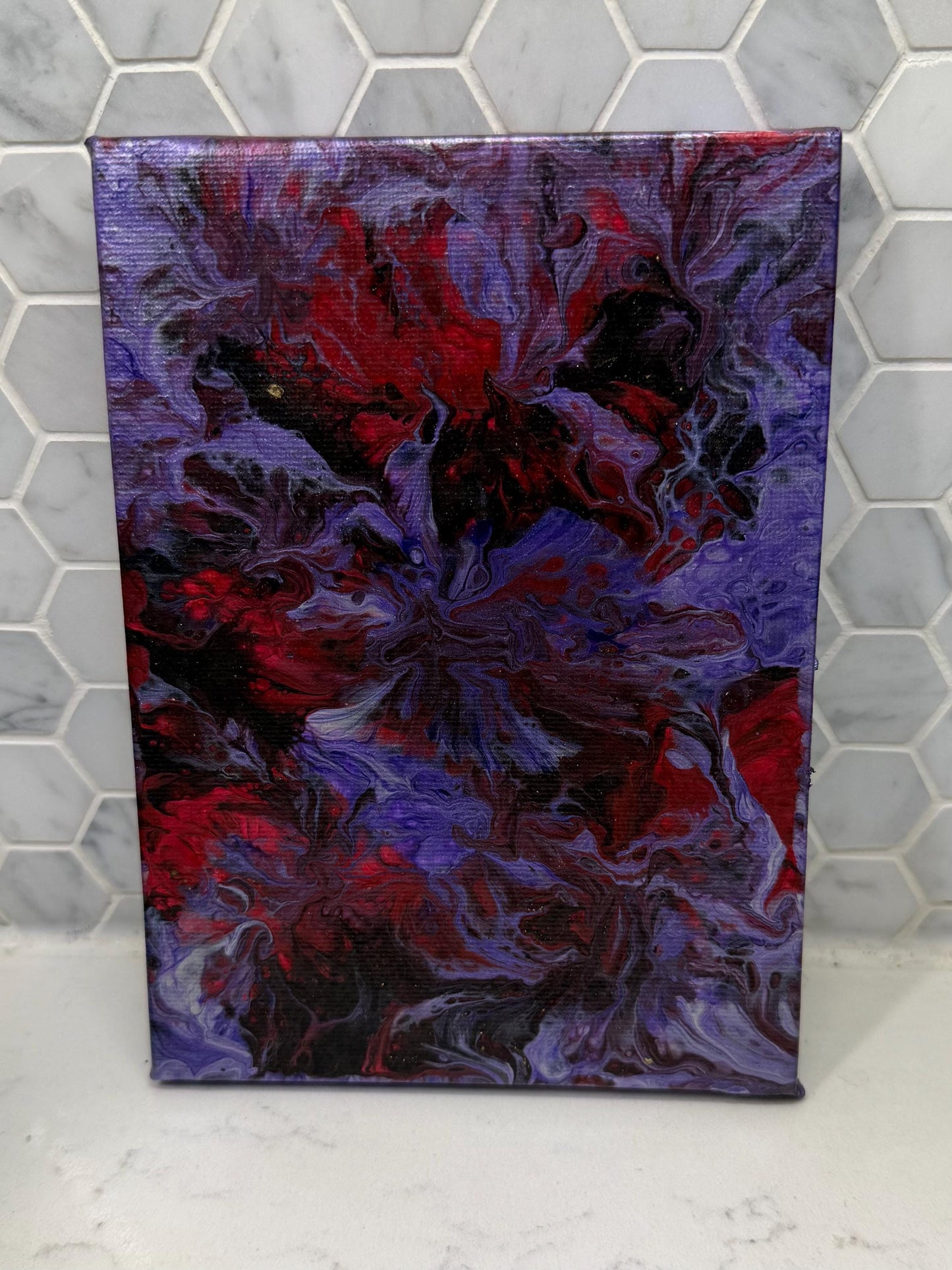 Acrylic Pour Painting - 5 x 7