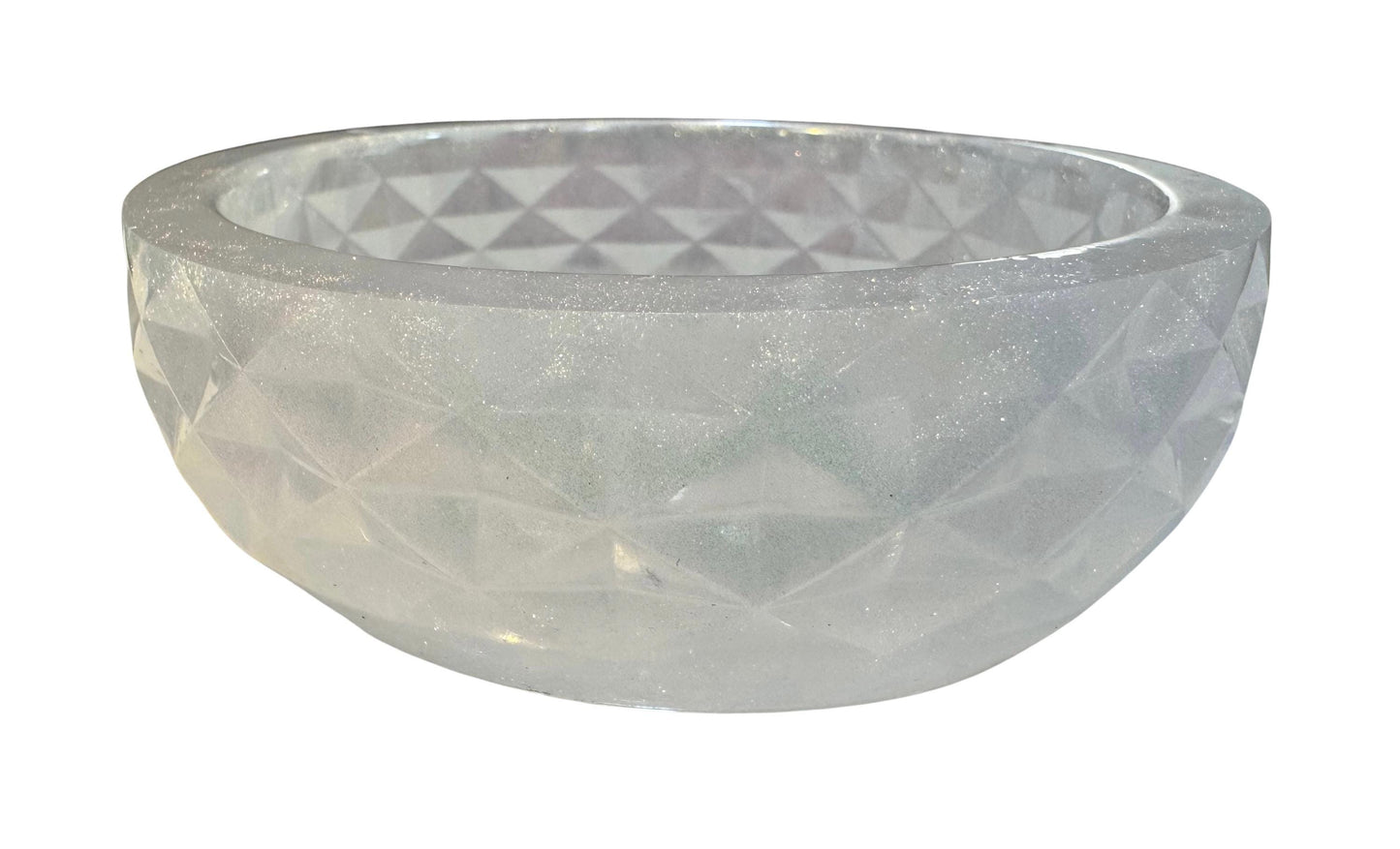 Epoxy Resin Bowl - Diamond Pattern