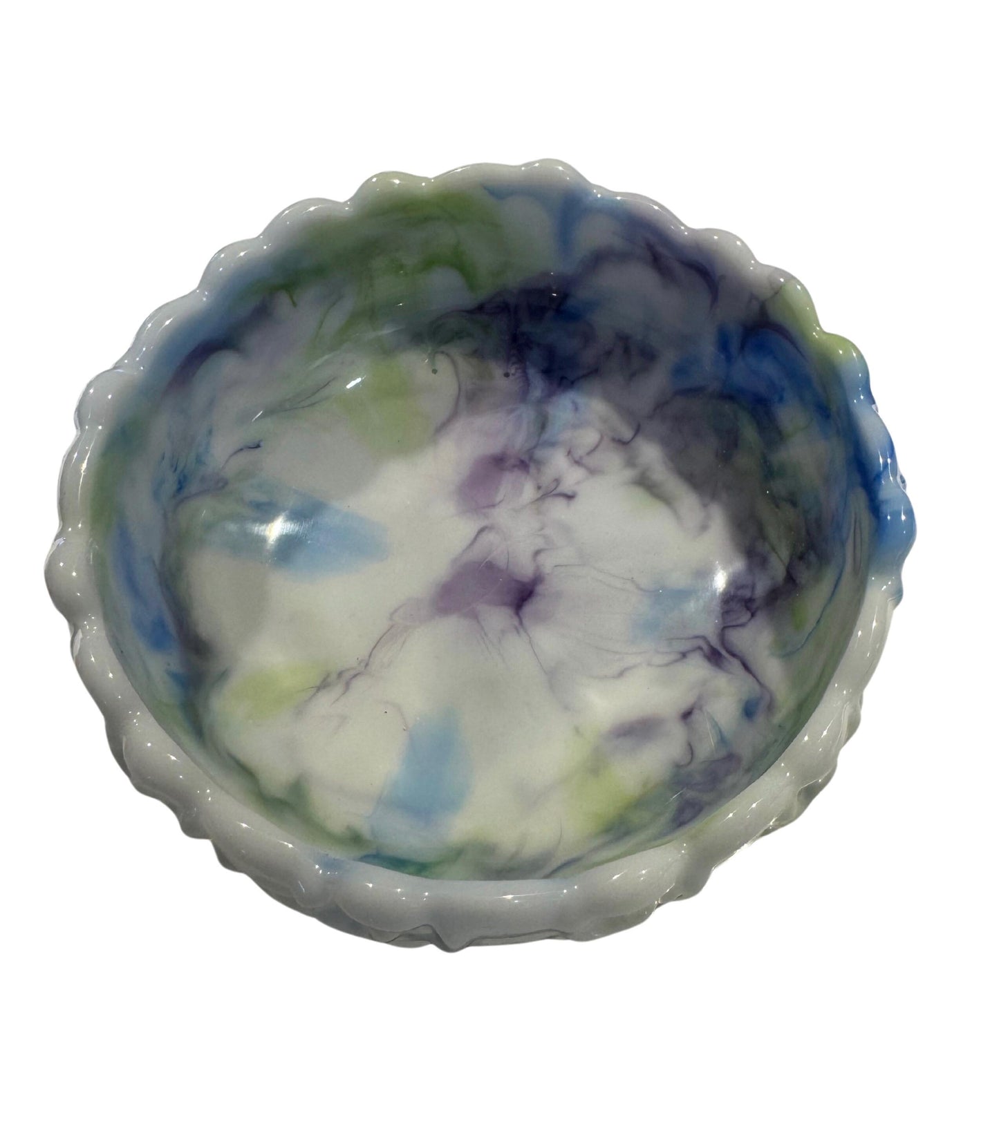Epoxy Resin Bowl - Rose Pattern