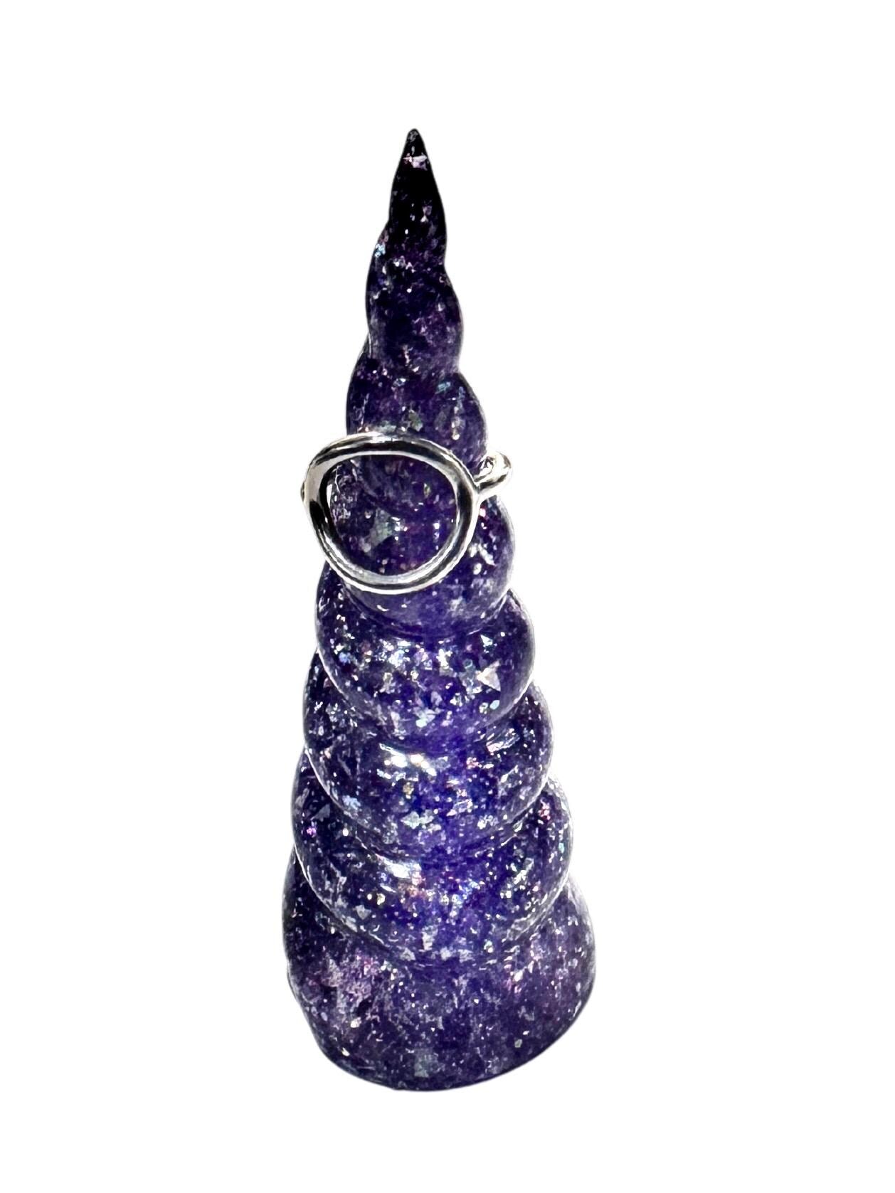 Epoxy Resin Ring Holder - Unicorn Horn