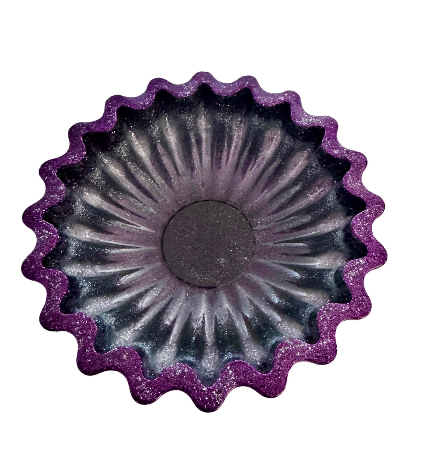 Epoxy Resin Trinket Bowl - Fluted Edge (S)
