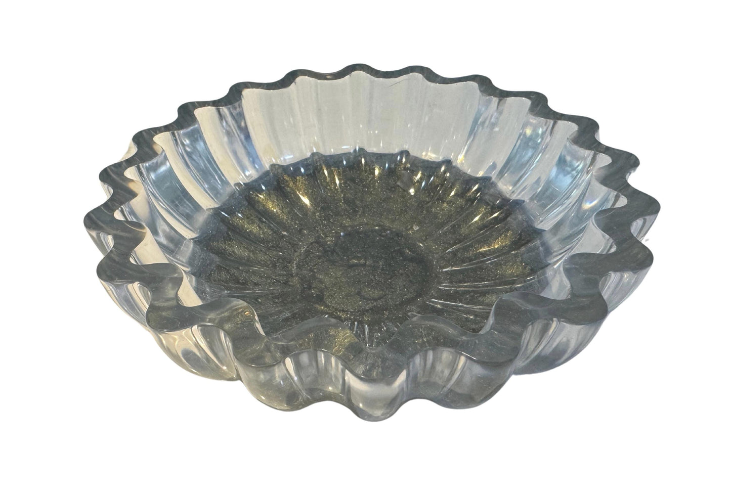 Epoxy Resin Bowl - Fluted Edge (L)
