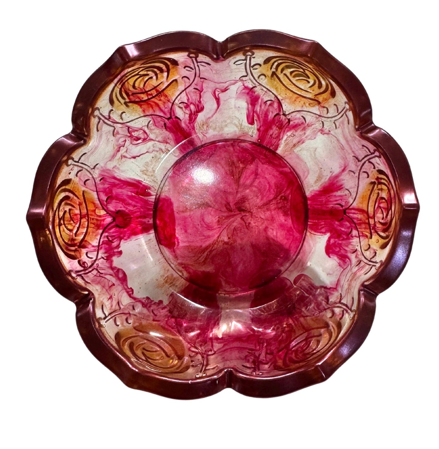 Epoxy Resin Bowl - Lotus Flower