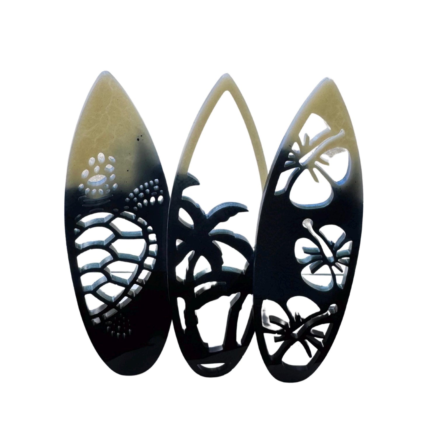 Epoxy Resin Surf Board Wall Decor (Set of 3)