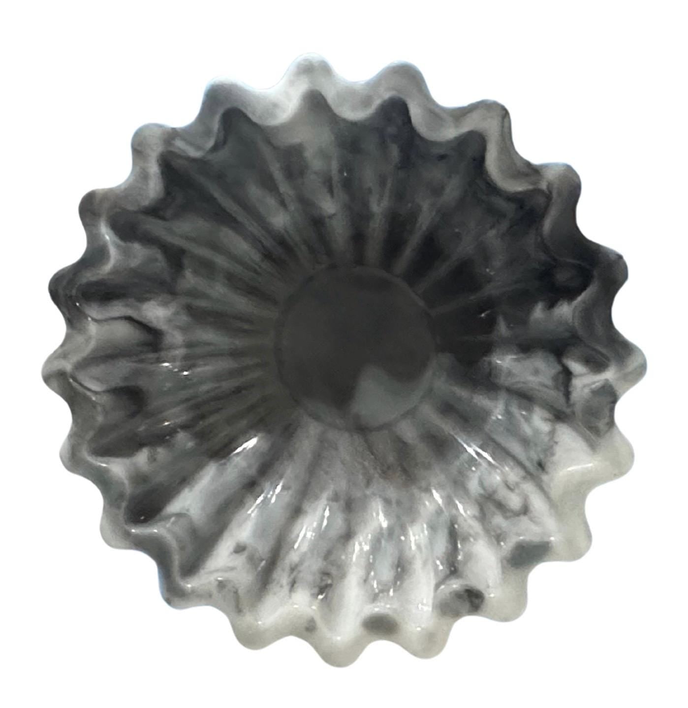 Epoxy Resin Bowl - Fluted Edge (L)
